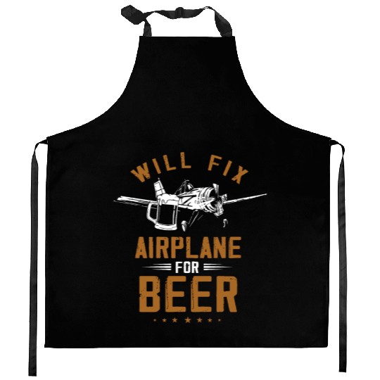 Aircraft Mechanic, airplane mechanic Kitchen Aprons
