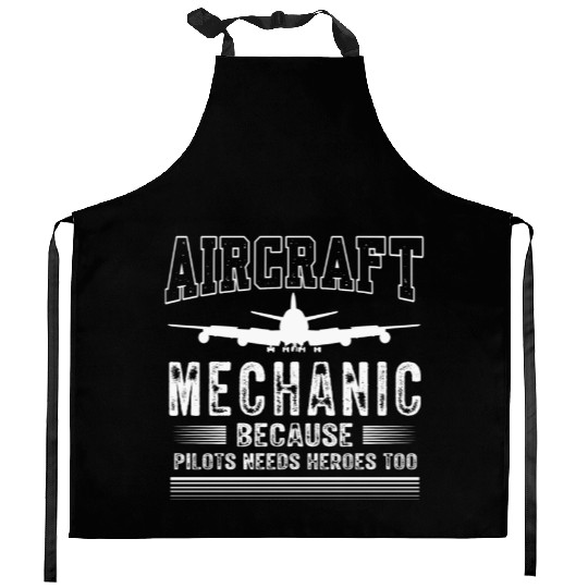 Aircraft Mechanic, airplane mechanic Kitchen Aprons