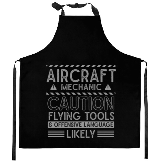 Aircraft Mechanic, airplane mechanic Kitchen Aprons