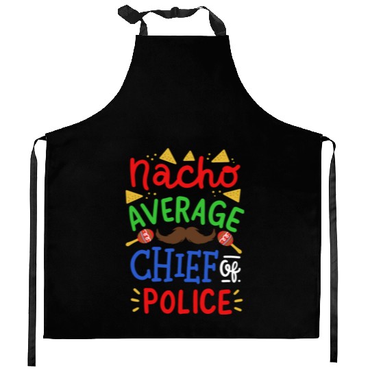 Chief Police Cinco De Mayo Kitchen Aprons