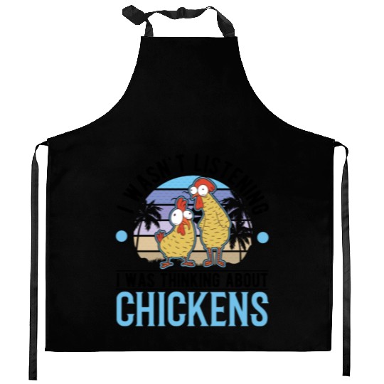 Chickens Chicken Farm Farmer Kitchen Aprons