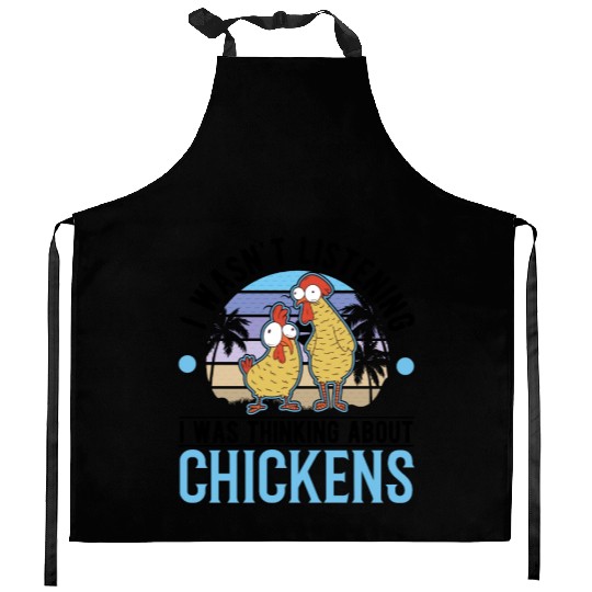 Chickens Chicken Farm Farmer Kitchen Aprons