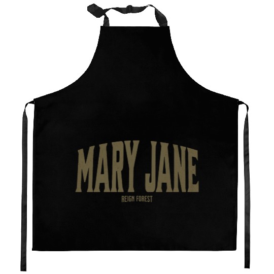 Mary Jane Marijuana Funny Graphic Kitchen Aprons Kitchen Aprons
