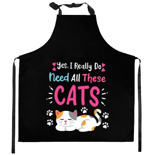Cats Cat Owner Cat Lover Kitchen Aprons