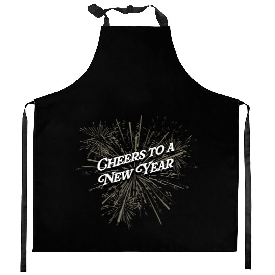 Cheers to a New Year Party Happy New Year Reunion Kitchen Aprons