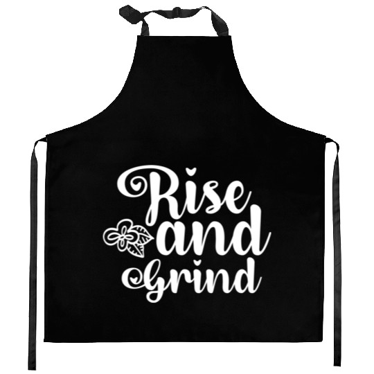 Rise and Grind Kitchen Aprons
