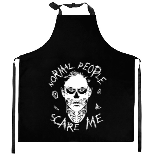 Normal People Scare Me Kitchen Aprons