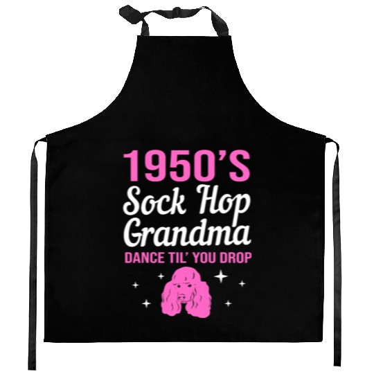Retro Dance 1950s Sock Hop Dancing Grandma Kitchen Aprons