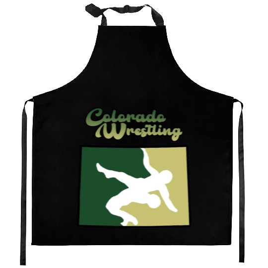 Colorado Wrestling Kitchen Aprons