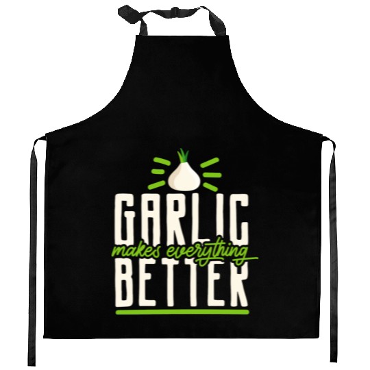 Garlic Garlic Cloves Garlic Lover Cooking Kitchen Aprons