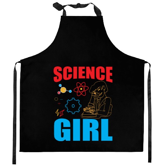 Science Girl I Chemistry Kitchen Aprons