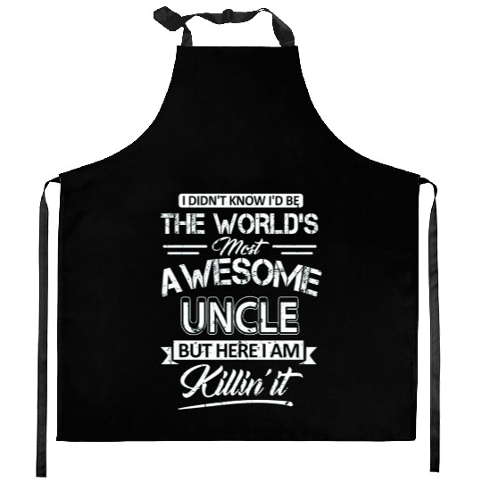 World's Most Awesome Uncle Vintage Kitchen Aprons