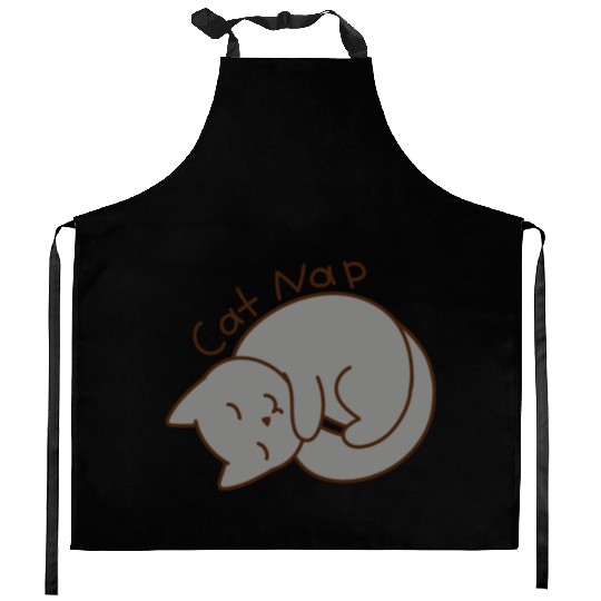 Cat Nap Kitchen Aprons
