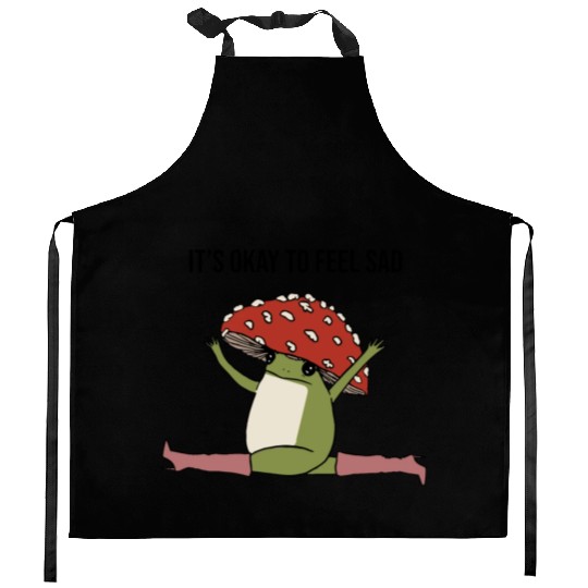 it's okay to feel sad Kitchen Aprons