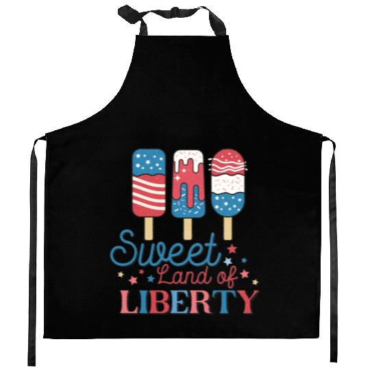 Sweet Land Of Liberty Kitchen Aprons