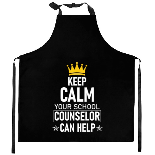 Keep Calm Your School Counselor Can Help Teacher Kitchen Aprons