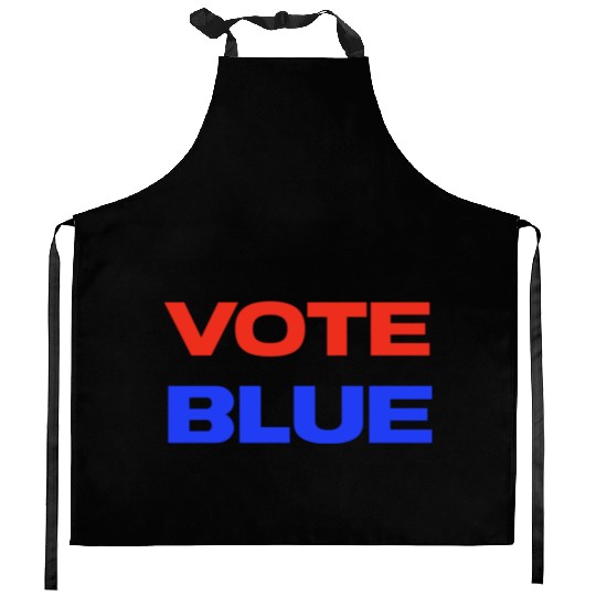 Vote Blue Democratic Party Liberal Voting Kitchen Aprons