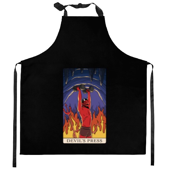 Tarot Devils Press Fitness Gym Bodybuilding Kitchen Aprons