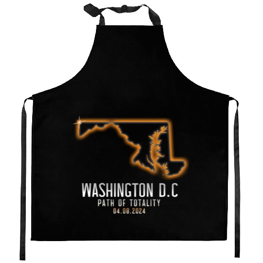 Washington DC Path Of Totality 4.8.24 EclipseWashi Kitchen Aprons