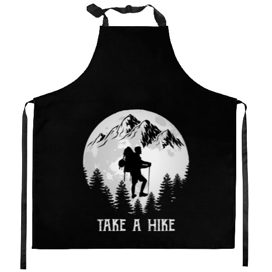 Take a Hike Wanderlust Hiking Kitchen Aprons