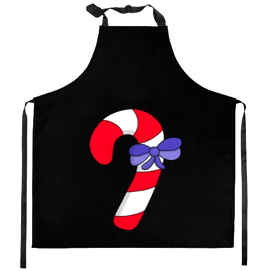 Candy cane 80s Kitchen Aprons