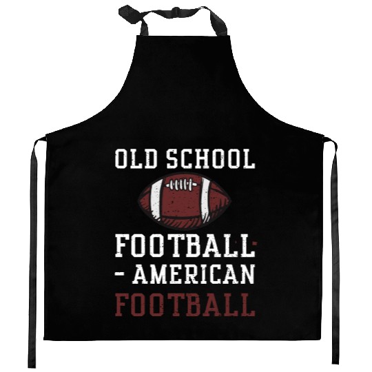 Old School Football - American F... Kitchen Aprons