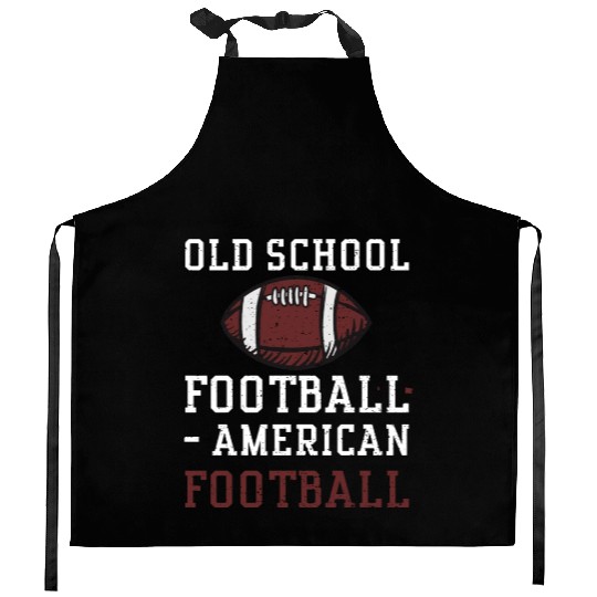 Old School Football - American F... Kitchen Aprons