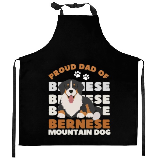 Bernese Mountain Dog. Best mom of Bernese Mountain Kitchen Aprons