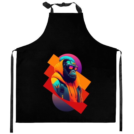 The Future of Fashion: Ape in Tech Wear gori Kitchen Aprons