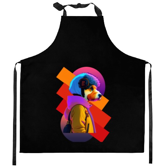 Retro Chic Meets Punk Edge: The Schnauzer Style Kitchen Aprons