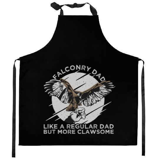 Falconry Dad Eagle Flying Kitchen Aprons