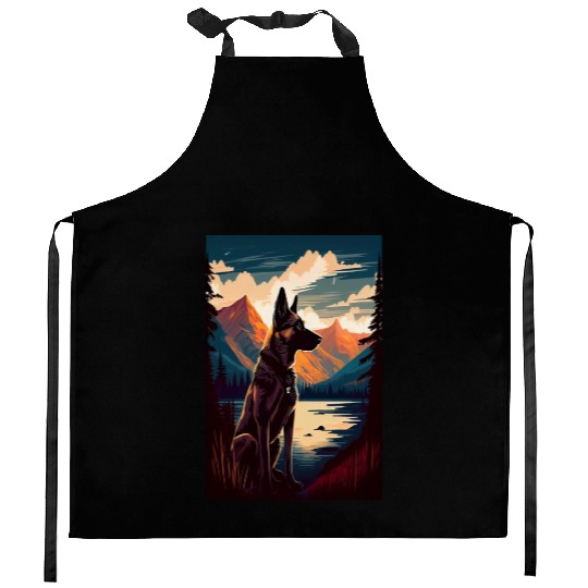 Belgian Malinois Nature Kitchen Aprons