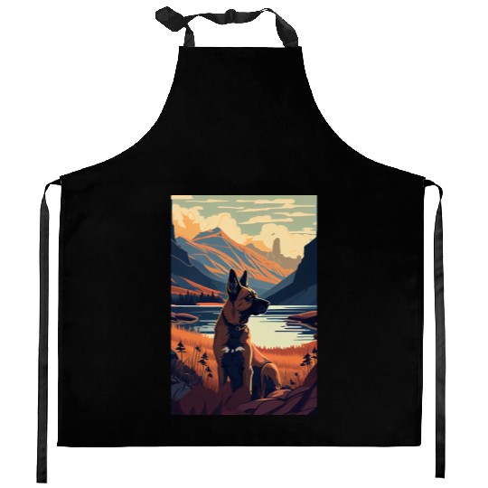 Belgian Malinois Nature Kitchen Aprons