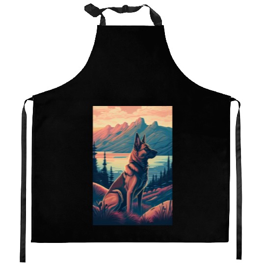 Belgian Malinois Nature Kitchen Aprons