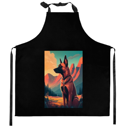 Belgian Malinois Nature Kitchen Aprons