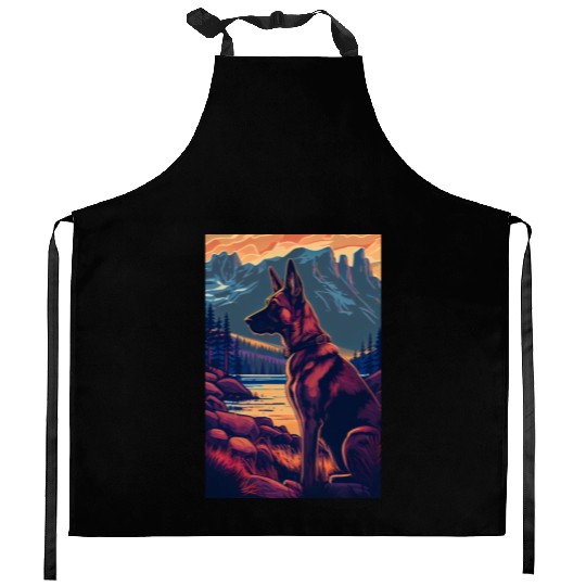 Belgian Malinois Nature Kitchen Aprons