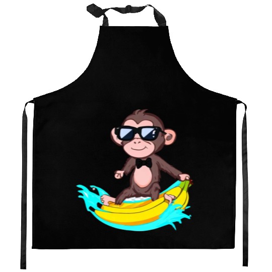 Funky Monkey Business Kitchen Aprons