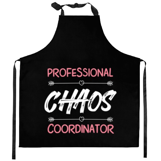 Funny Chaos Coordinator Mom Teacher Parenting Gift Kitchen Aprons