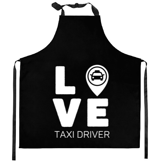 Love Taxi Driver Kitchen Aprons