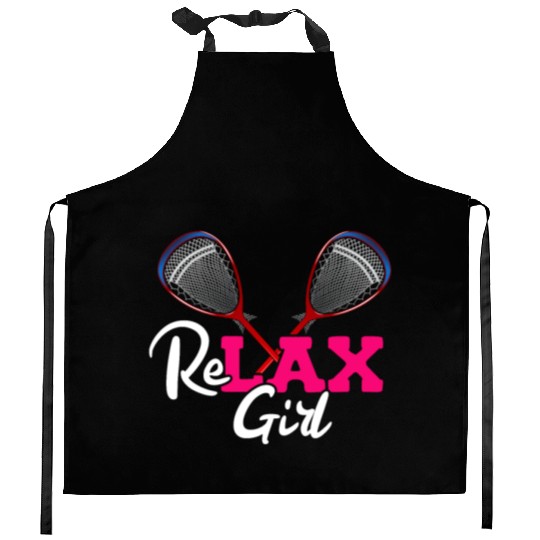 ReLAX Girl Lax Stick Athletic Sports Player Kitchen Aprons