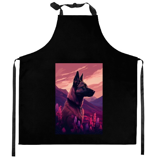 Belgian Malinois Nature Kitchen Aprons