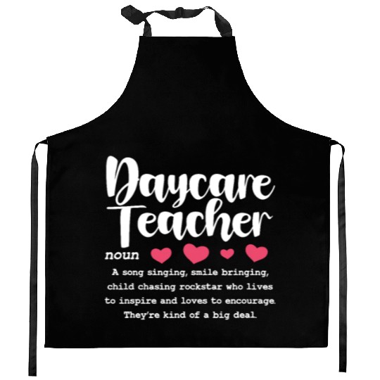 Daycare Teacher Definition Kitchen Aprons