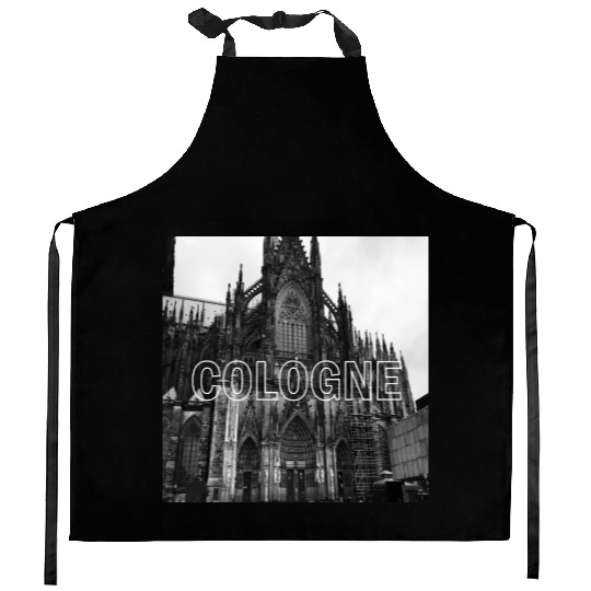 Cologne historical cathedral church in germany Kitchen Aprons