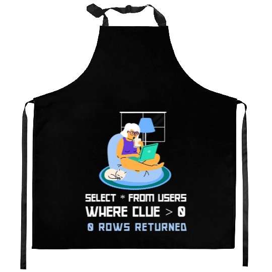 Computer Science Programmer IT Nerd DBA Kitchen Aprons IT