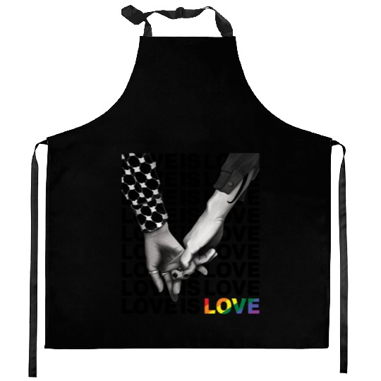 LOVE IS LOVE Kitchen Aprons