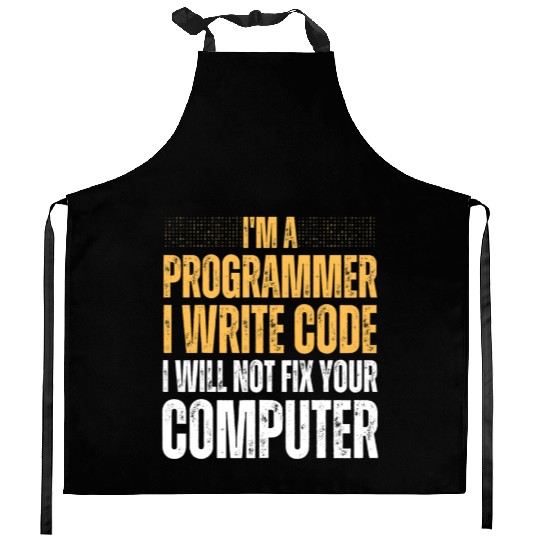 Computer Science Programmer Saying For Men Women Kitchen Aprons