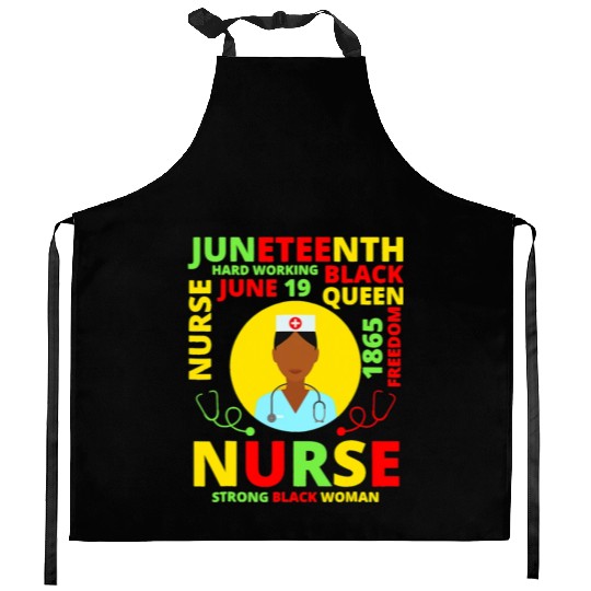 Juneteenth Black Nurse Costume Melanin Black Kitchen Aprons