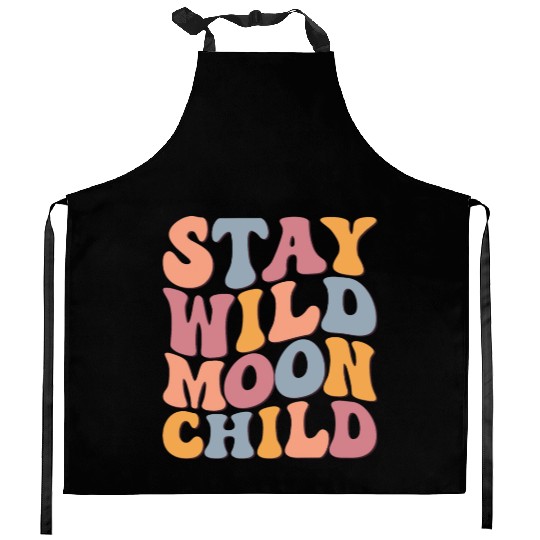 Stay Wild Moon Child Kitchen Aprons
