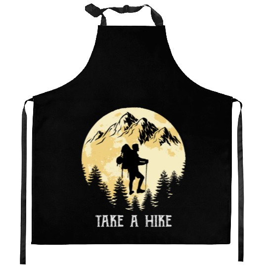 Take a Hike Wanderlust Hiking Kitchen Aprons