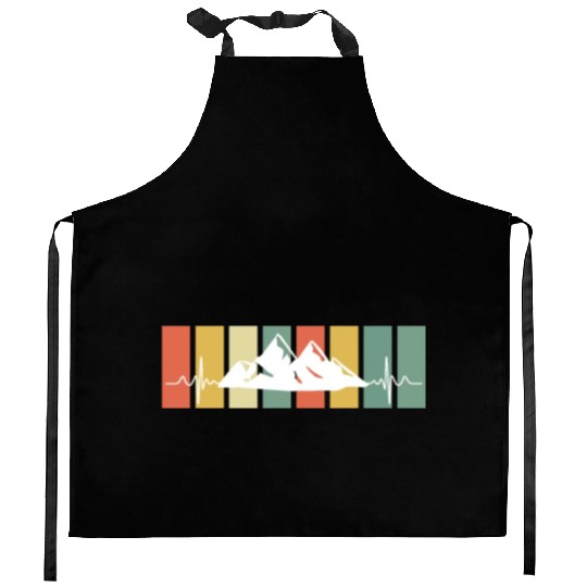Mountaineering Summit Hiker Mountain love Kitchen Aprons